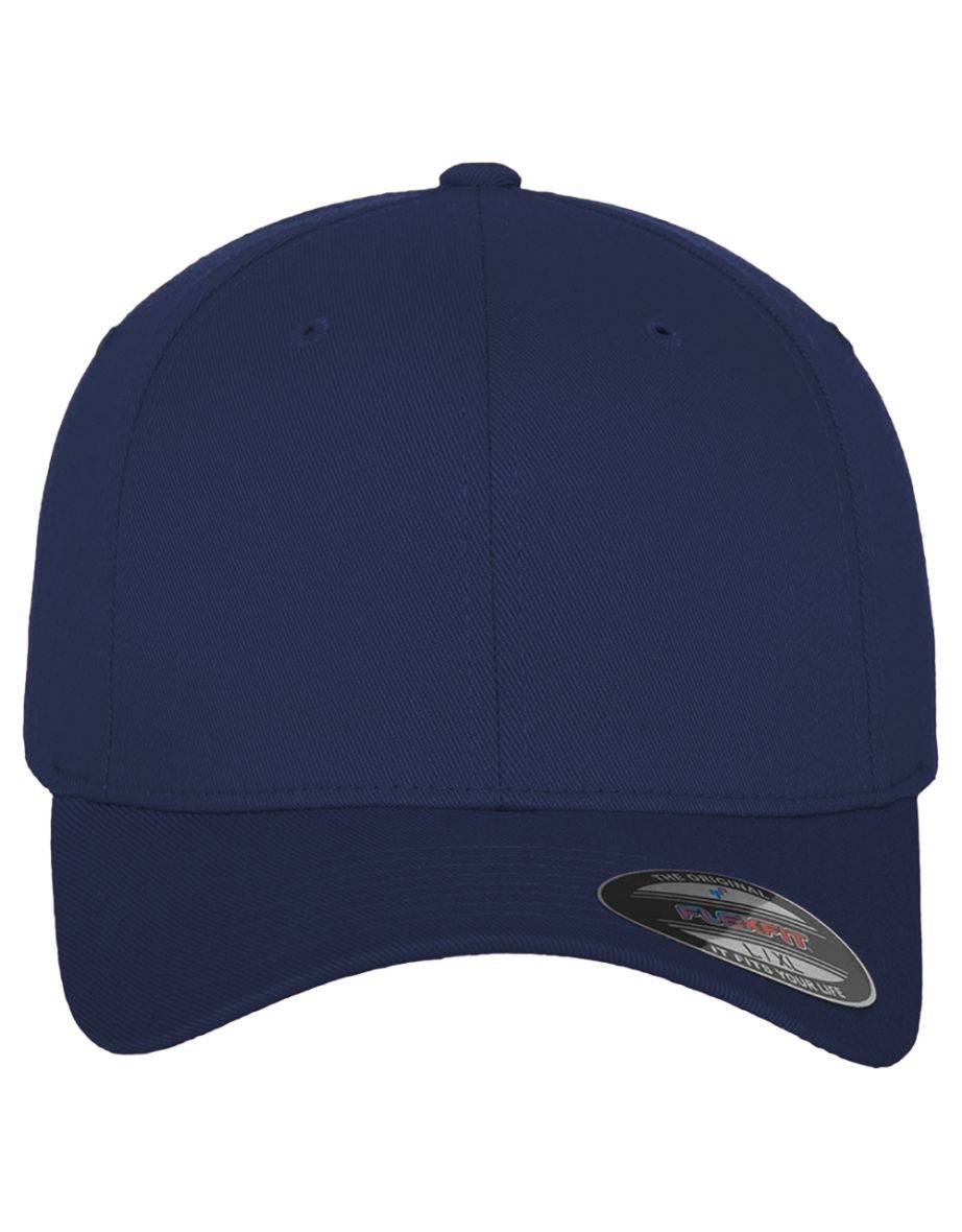 Yupoong Mens Flexfit Fitted Baseball Cap - Dark Navy - 3