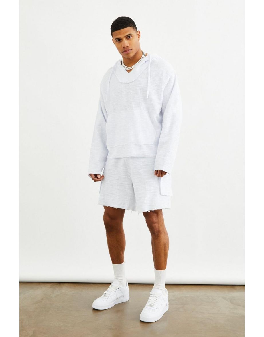 Boohooman shorts and outlet hoodie