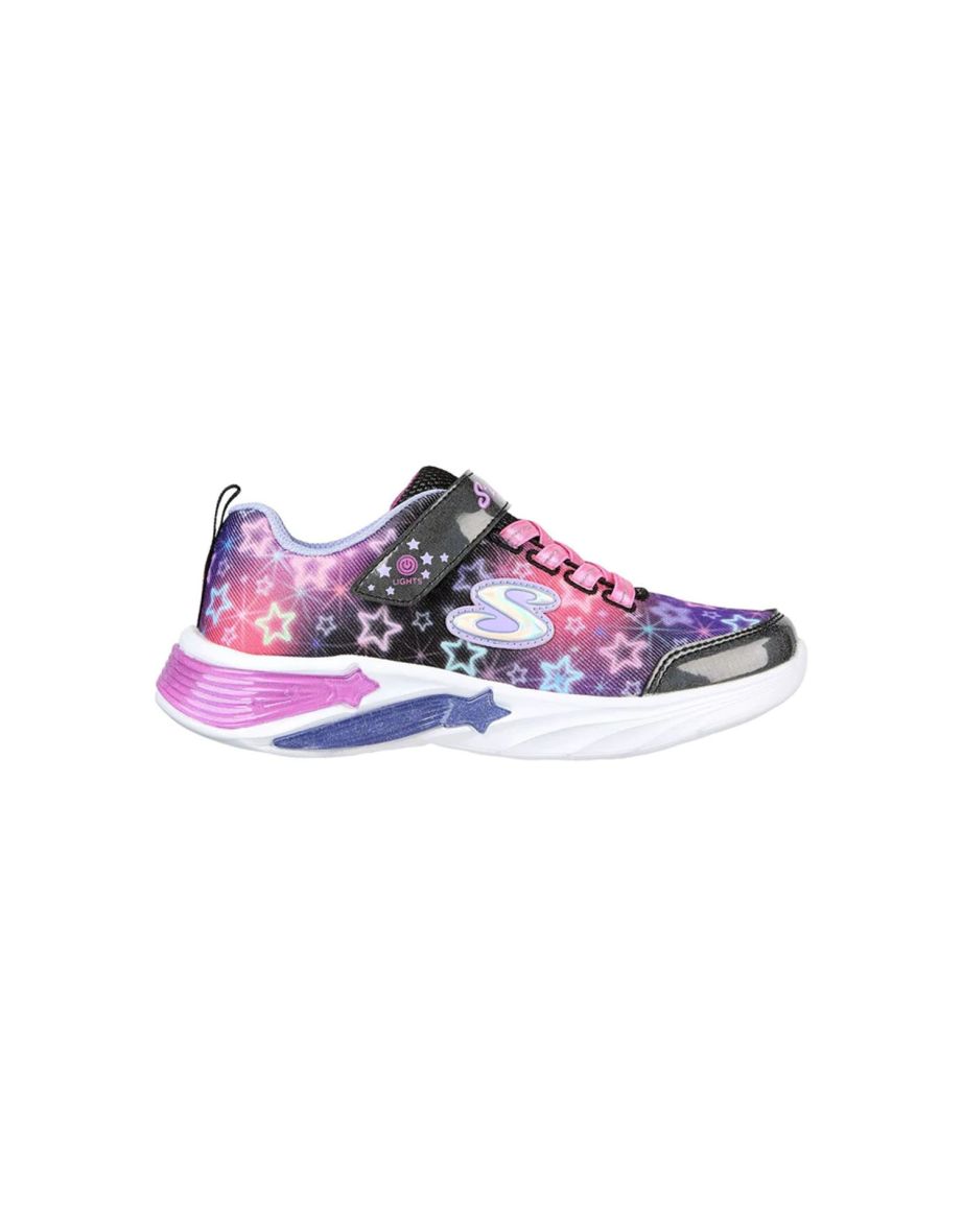 Skechers Girls Star Sparks Trainers - Black/Pink - 3