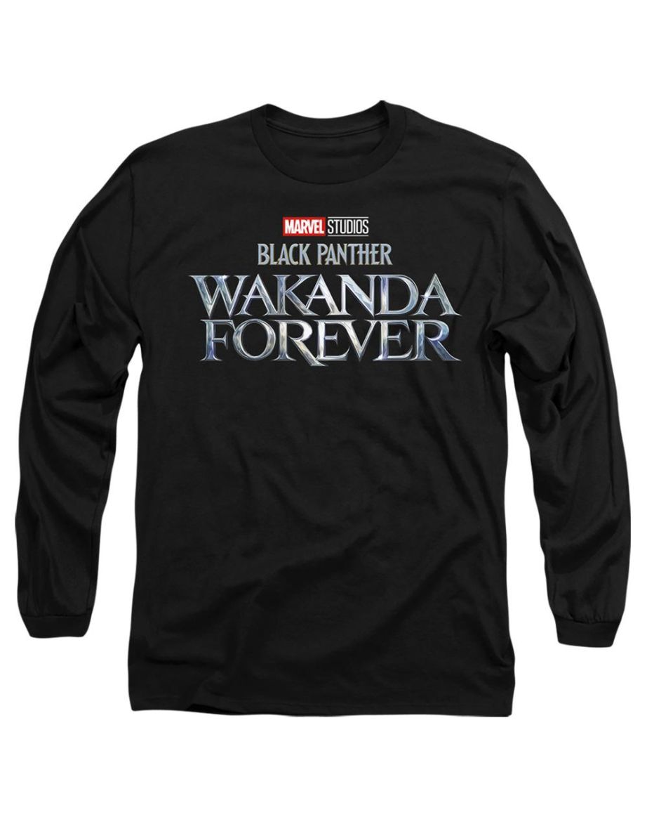 Black Panther: Wakanda Forever  Adult Logo T-Shirt - Black