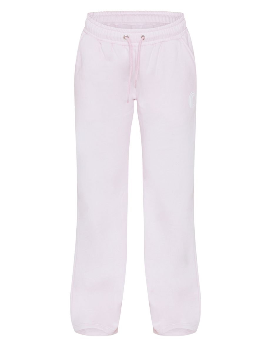 PRETTYLITTLETHING Baby Pink Printed Wide Leg Joggers - 4