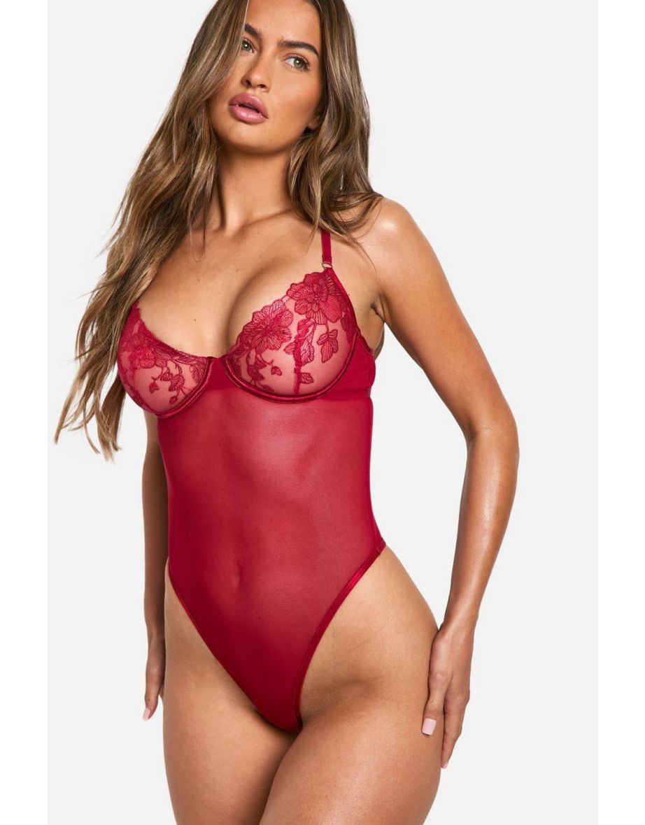 Floral Mesh Bodysuit