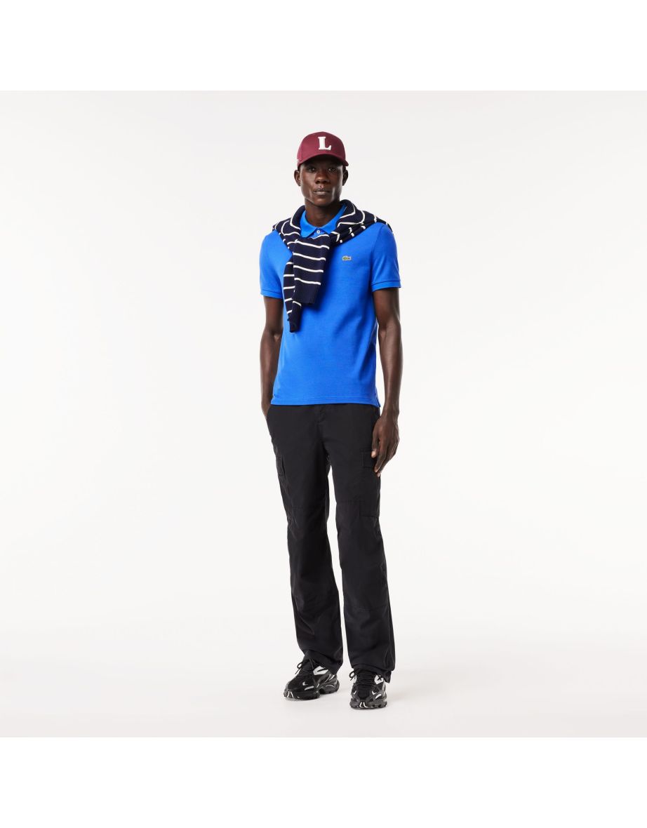 Men's Lacoste Slim Fit Polo Shirt in Blue - 6