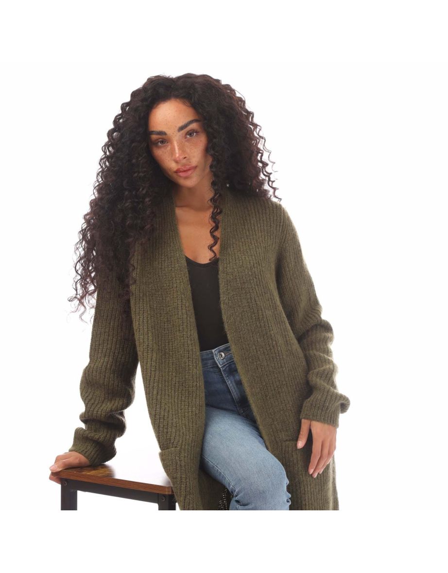 Women's Boss C_Fanidas Cardigan in Green - 3
