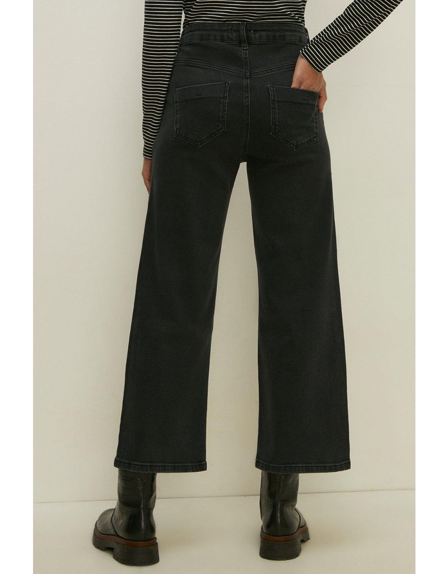 High Waist Straight Leg Crop Jean - 2