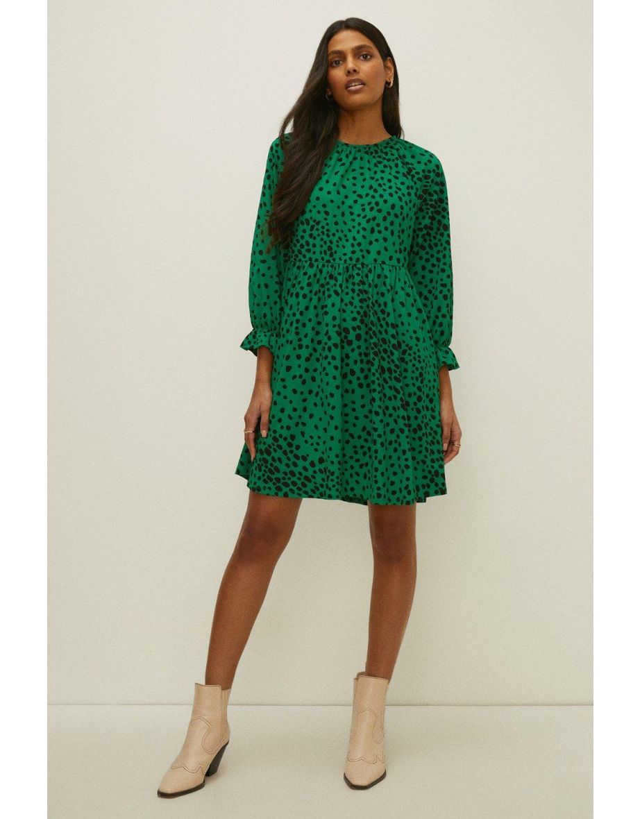 Oasis green skater outlet dress