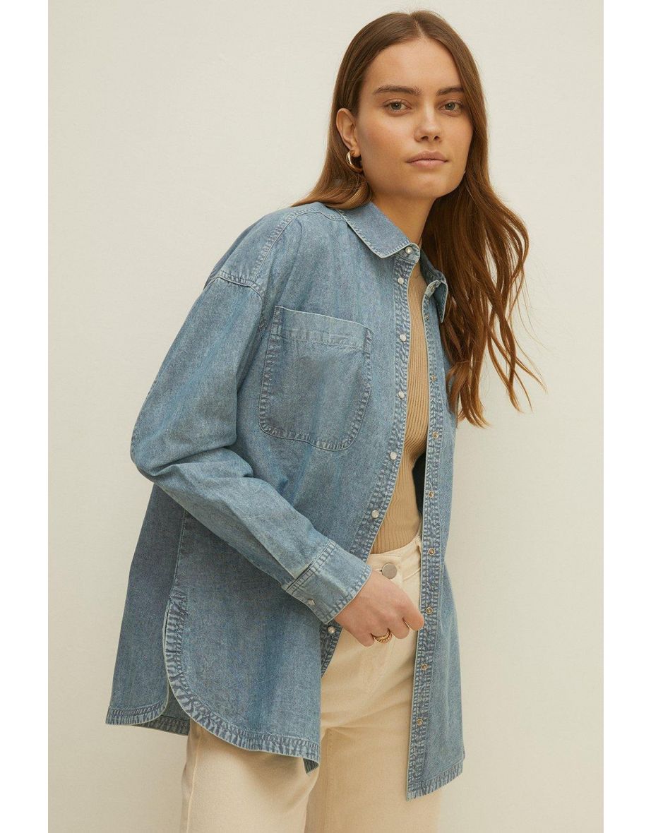 Relaxed Chambray Shirt