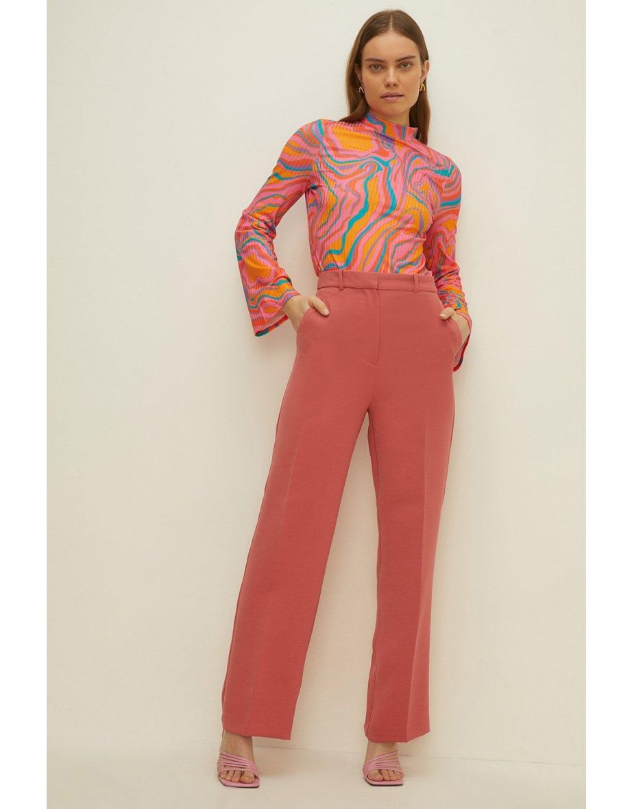 Petite Marble Rib Mock Neck Top