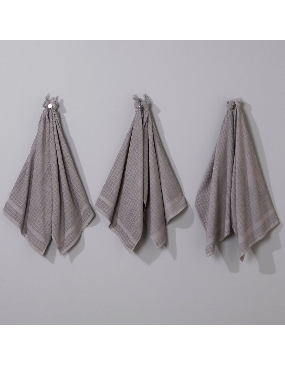 Set of 6 Absorbent 100% Cotton Hand Towels