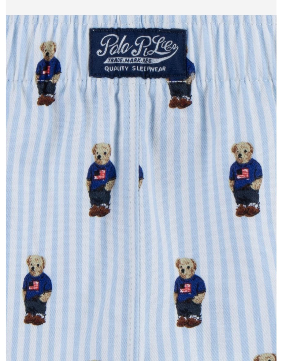Boys Bear Short Pyjamas Set in Blue - 3