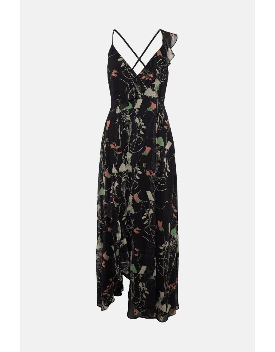 WH x The British Museum: The Charles Rennie Mackintosh Collection Wrap Maxi Dress In Floral - 3