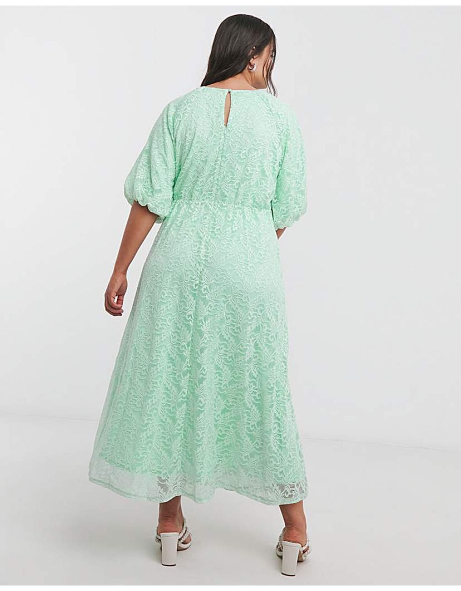 Joanna Hope Lace Dress With Puff Sleeves - 3