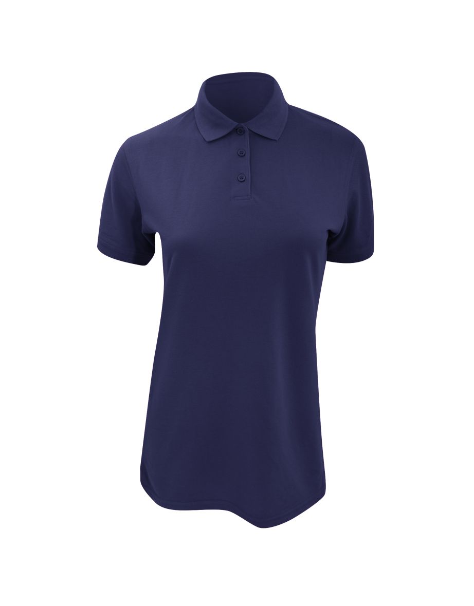 Kustom Kit Ladies Klassic Superwash Short Sleeve Polo Shirt - Navy Blue