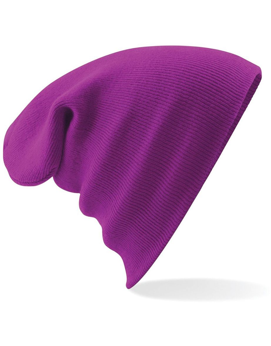 Beechfield Soft Feel Knitted Winter Hat - Magenta - 1