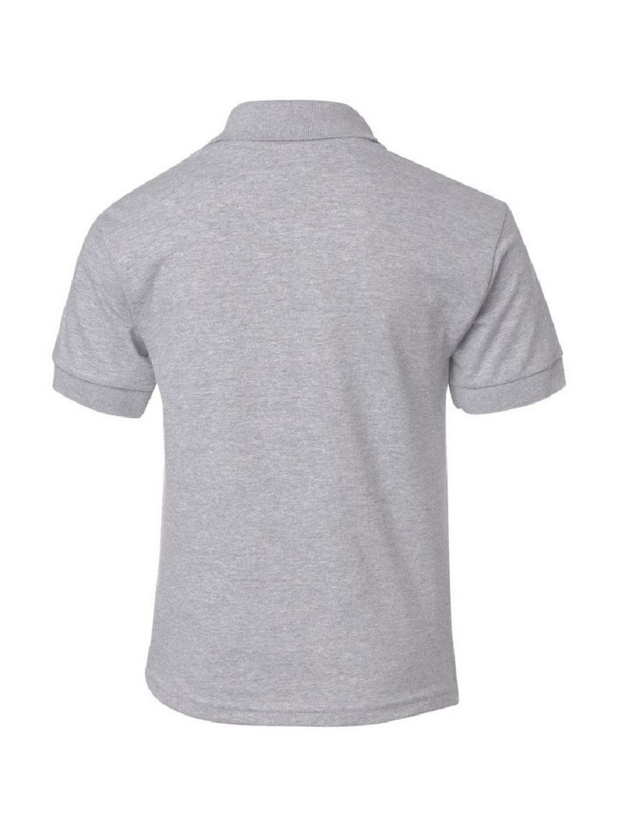 Gildan DryBlend Childrens Unisex Jersey Polo Shirt (Pack Of 2) - Sport Grey - 1