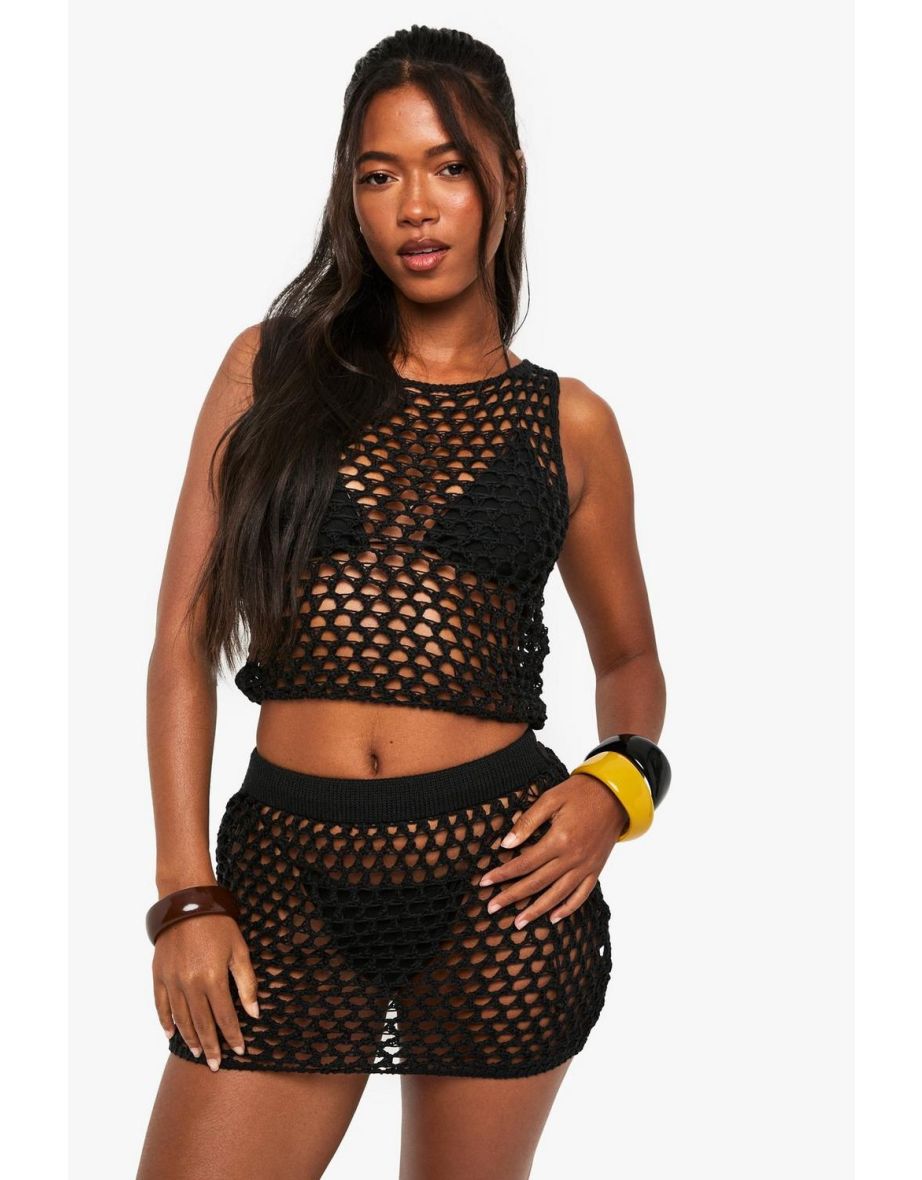 Crochet Beach Mini Skirt