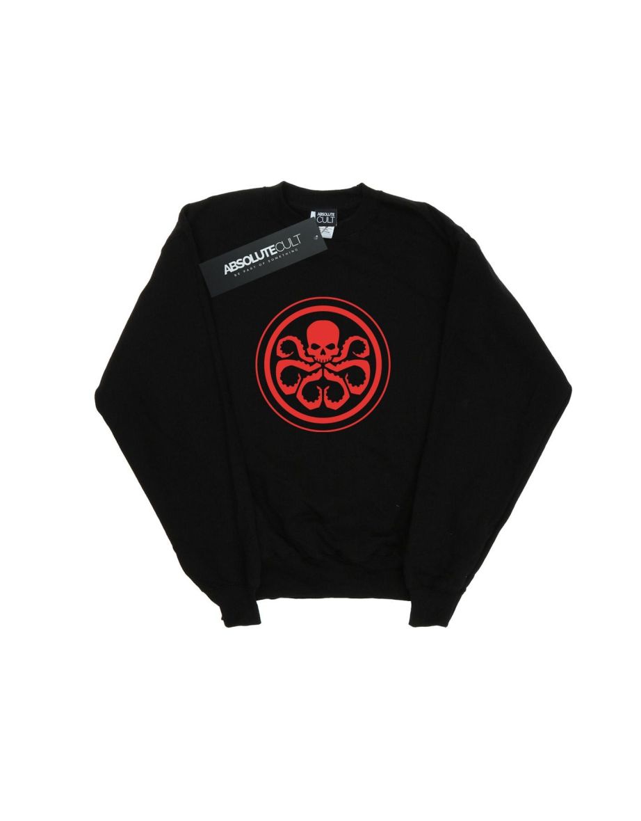 Marvel Boys Hydra Logo Sweatshirt - Black