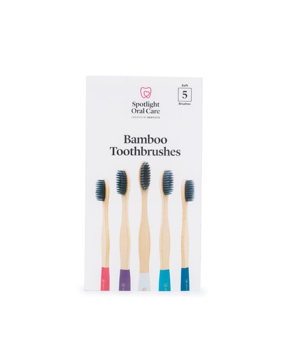 Spotlight Oral Care Bamboo Toothbrush 5 Pack