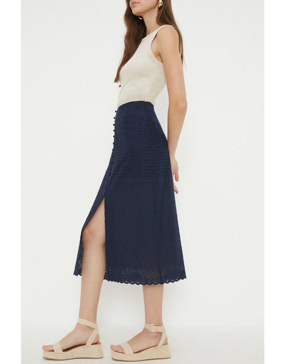 Navy skirt dorothy perkins top