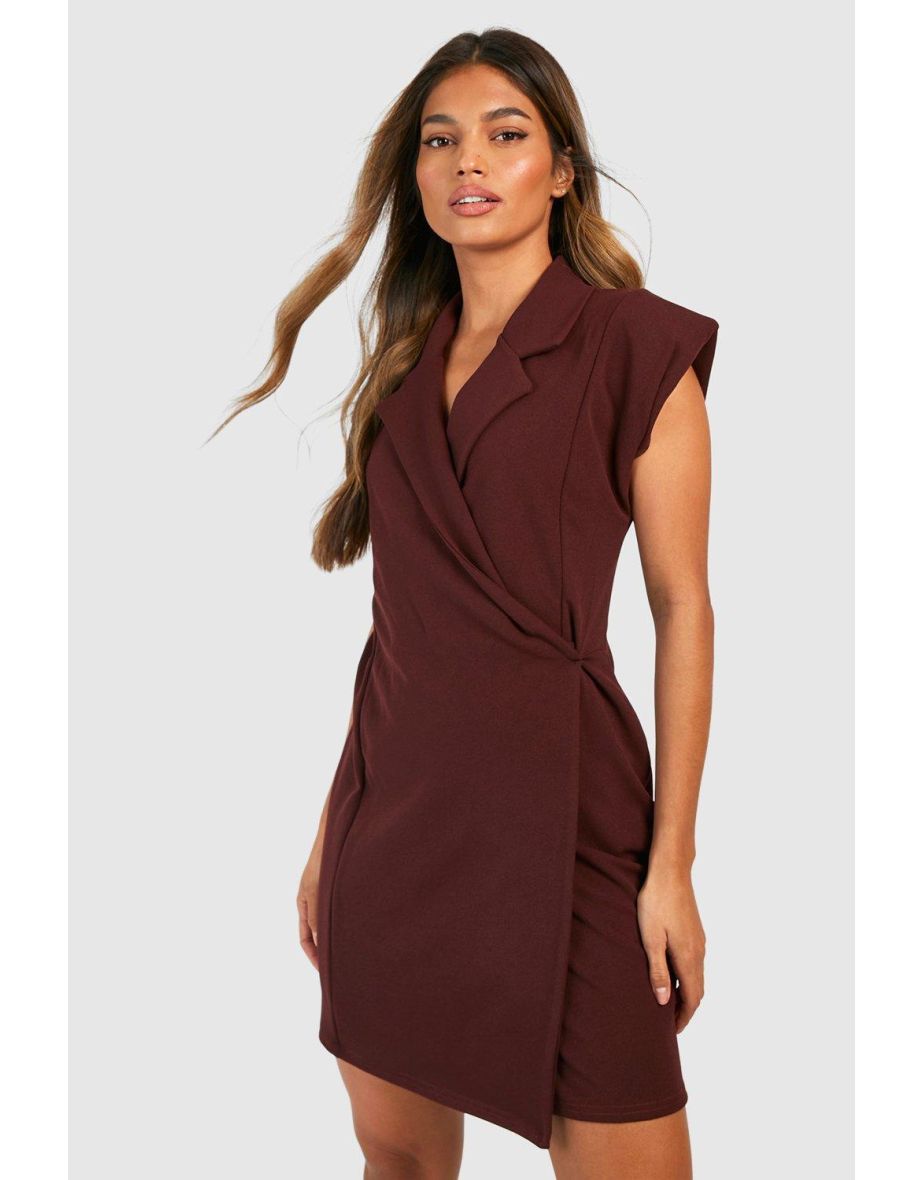 Chocolate clearance blazer dress