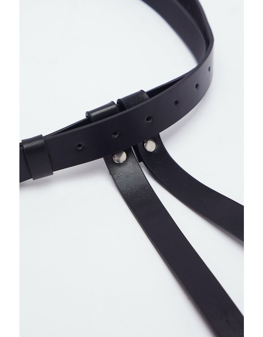 Faux Leather Leg Harness - 3