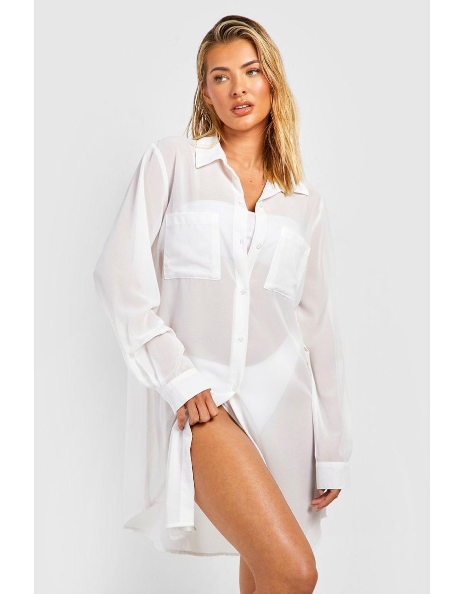 Longline chiffon tops top