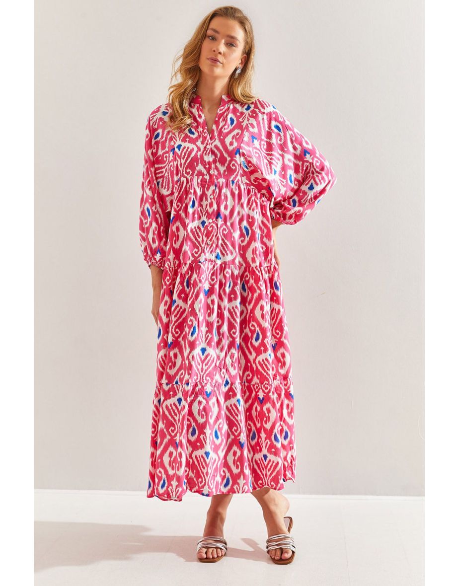 Women's Multi Patterned Viscose Dress