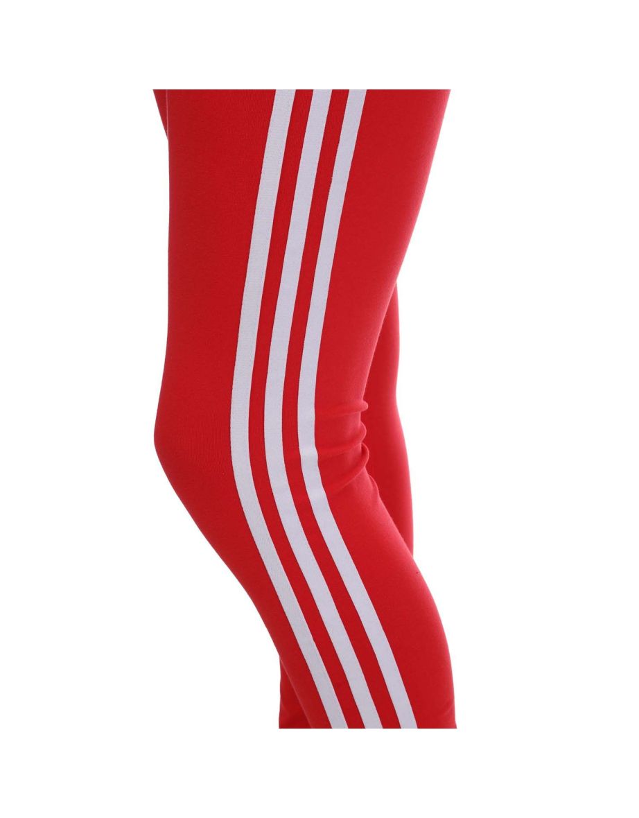 Women's adidas Originals 3-Stripes Leggings in Red - 3