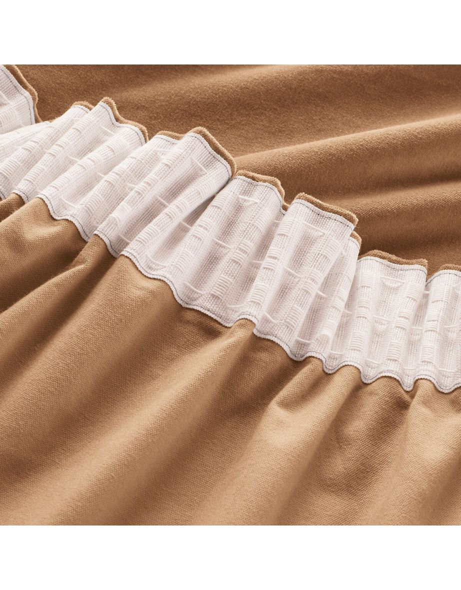 Velvet Gathered Braid Velvet Curtain - 2