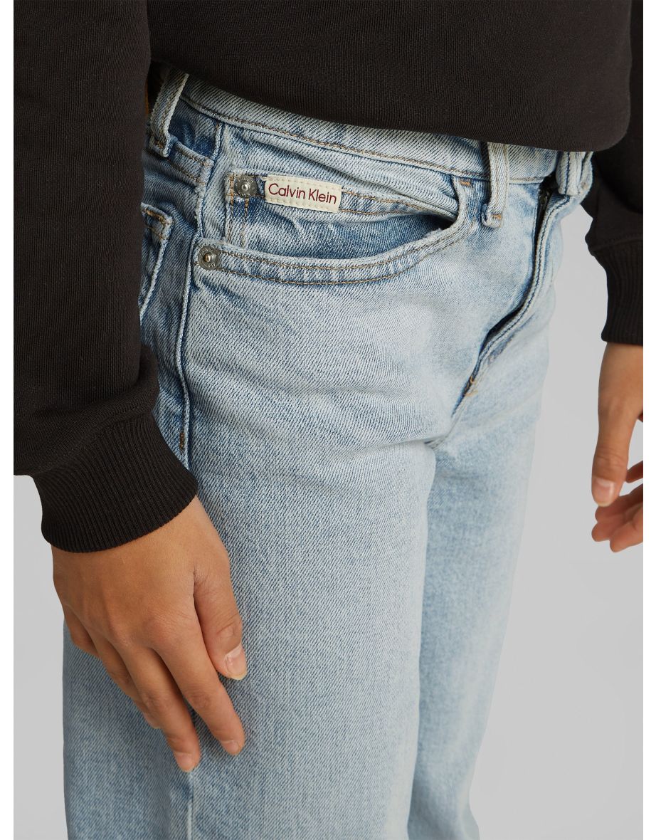 Girls Wide Leg Jeans in Blue - 3