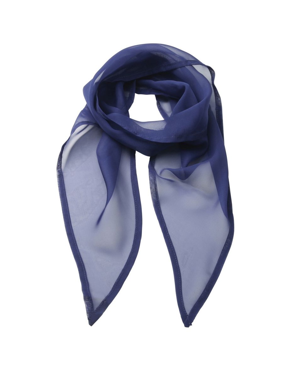 Premier Ladies/Womens Work Chiffon Formal Scarf - Marine Blue - 1