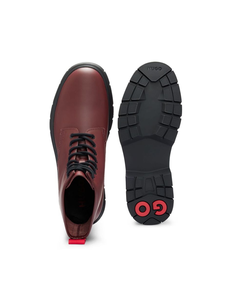Men's Hugo Ryan Half Boots in Red - 5