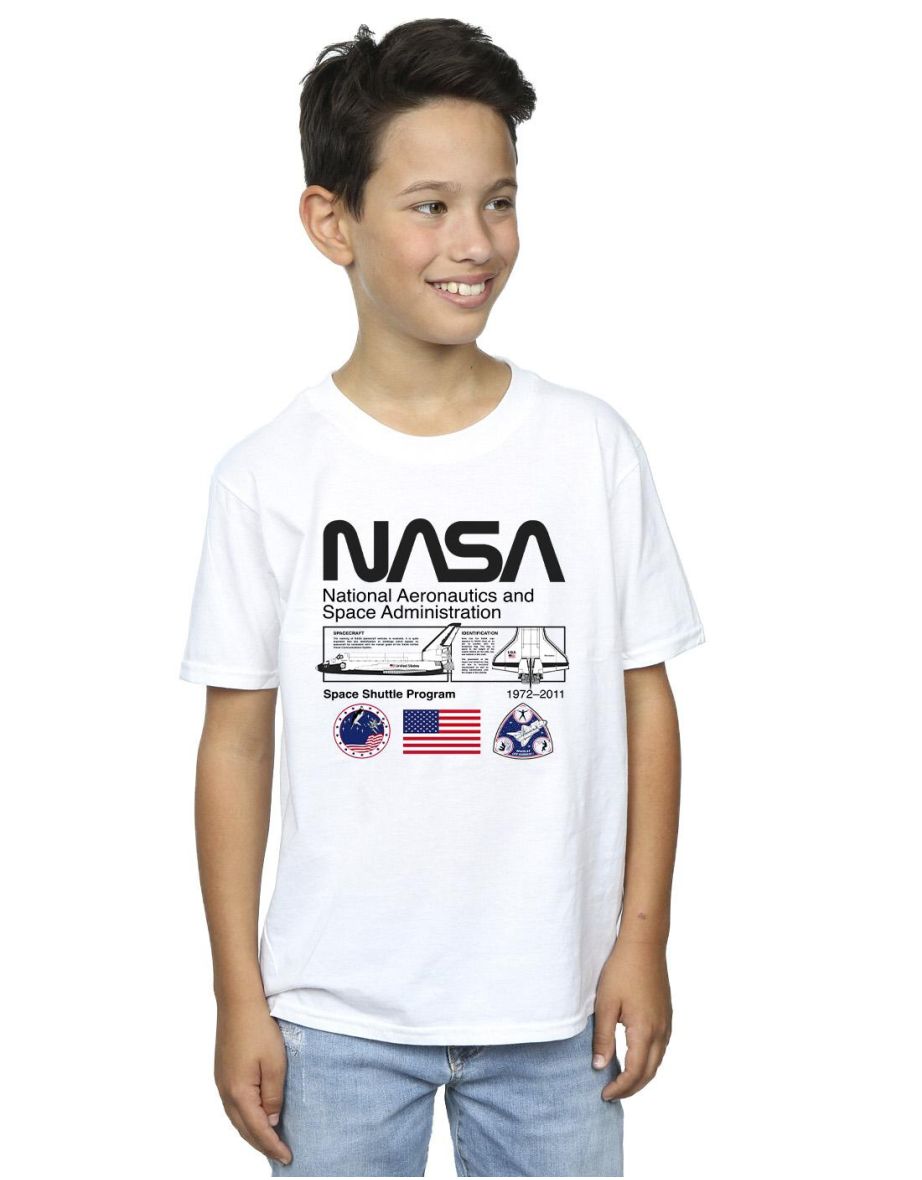 NASA Boys Space Admin T-Shirt - White