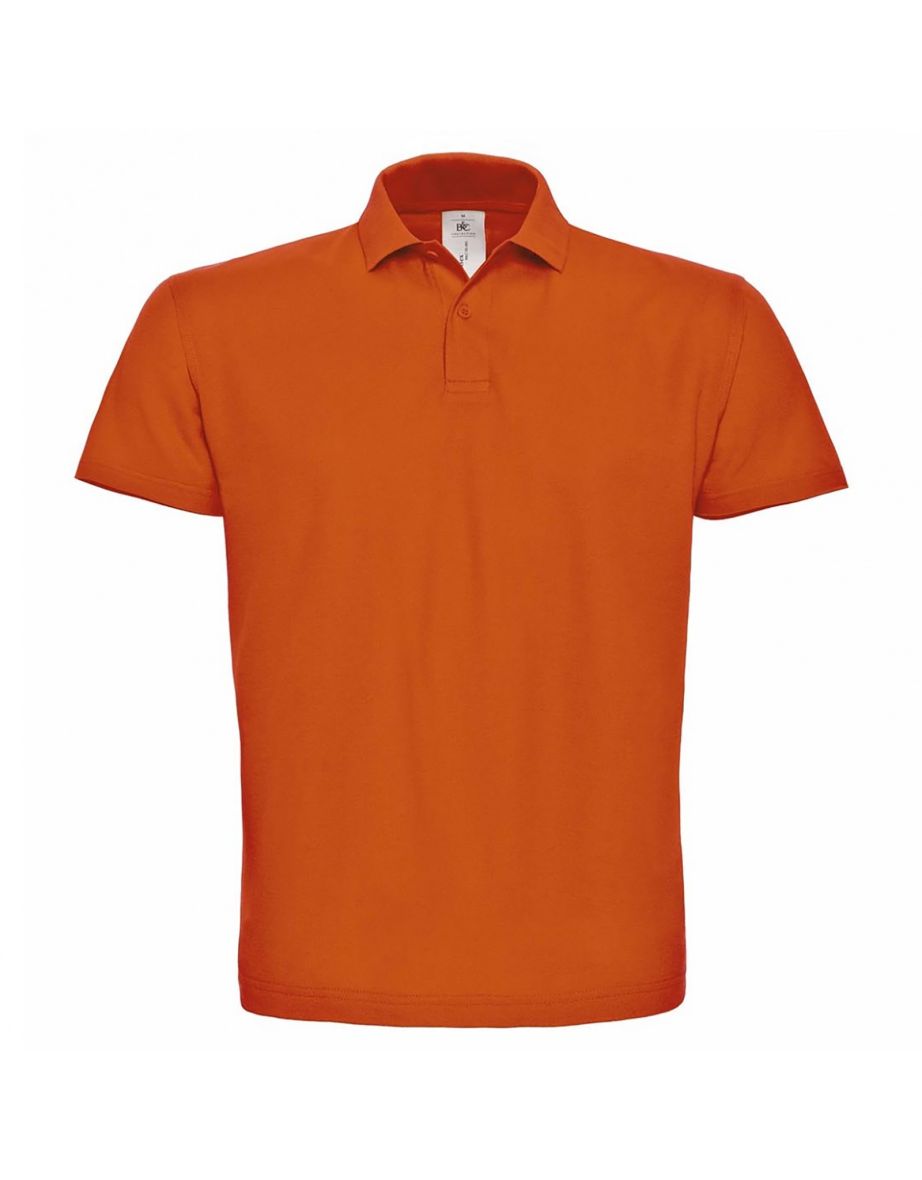 B&C ID.001 Mens Short Sleeve Polo Shirt - Orange