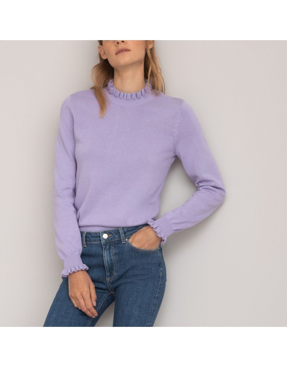Cotton long cheap sleeve sweaters