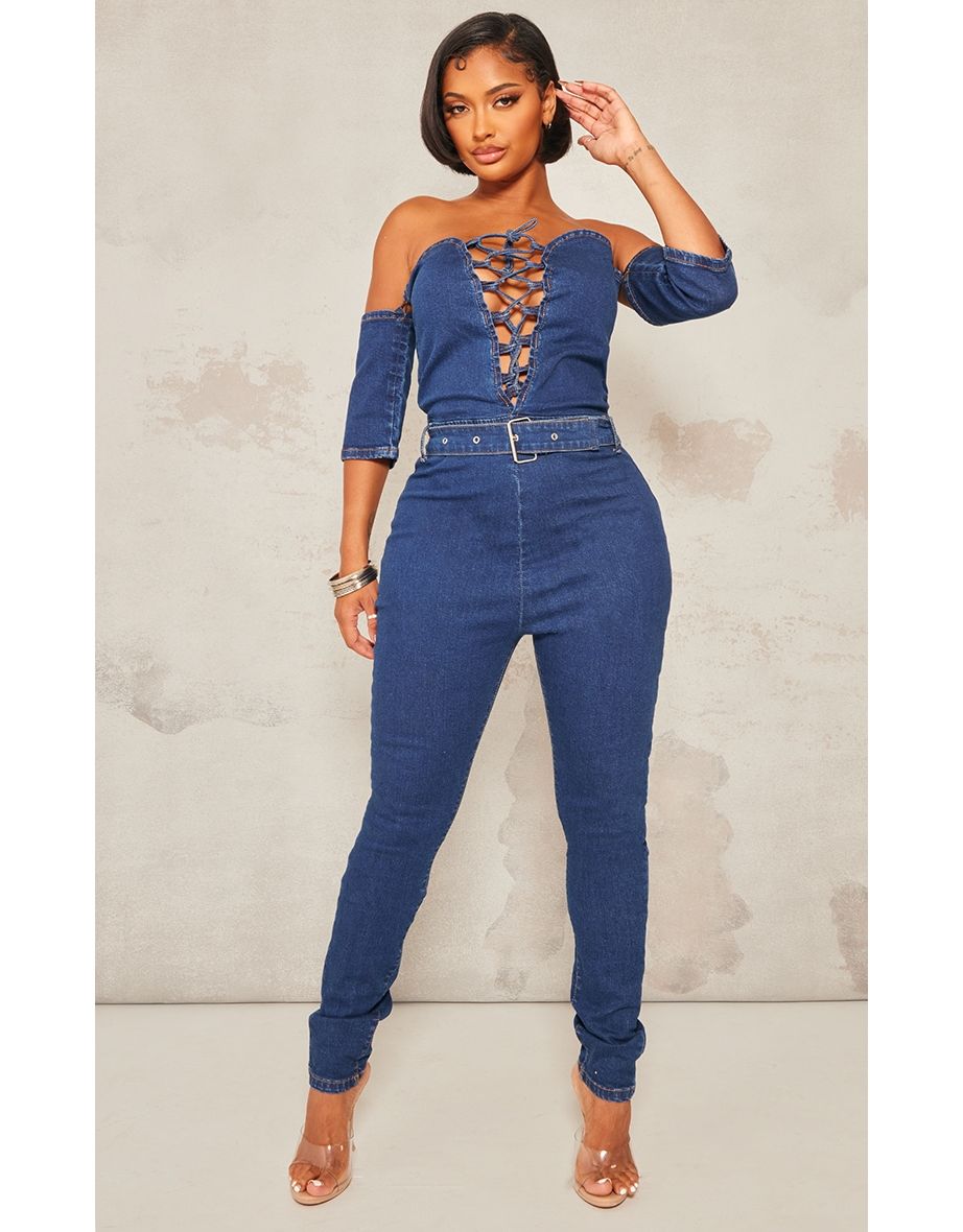 Bardot denim on sale playsuit