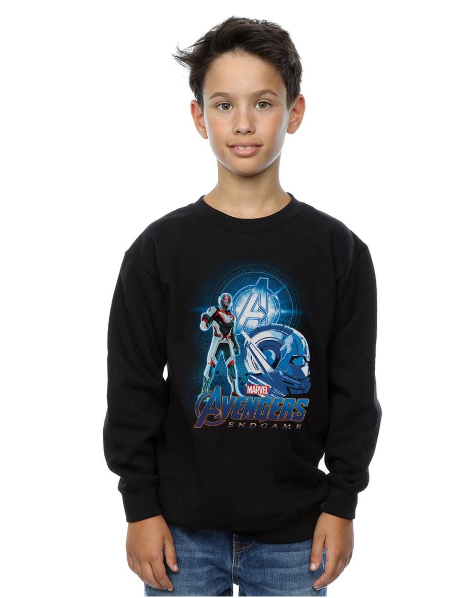 Marvel Boys Avengers Endgame Ant-Man Team Suit Sweatshirt - Black