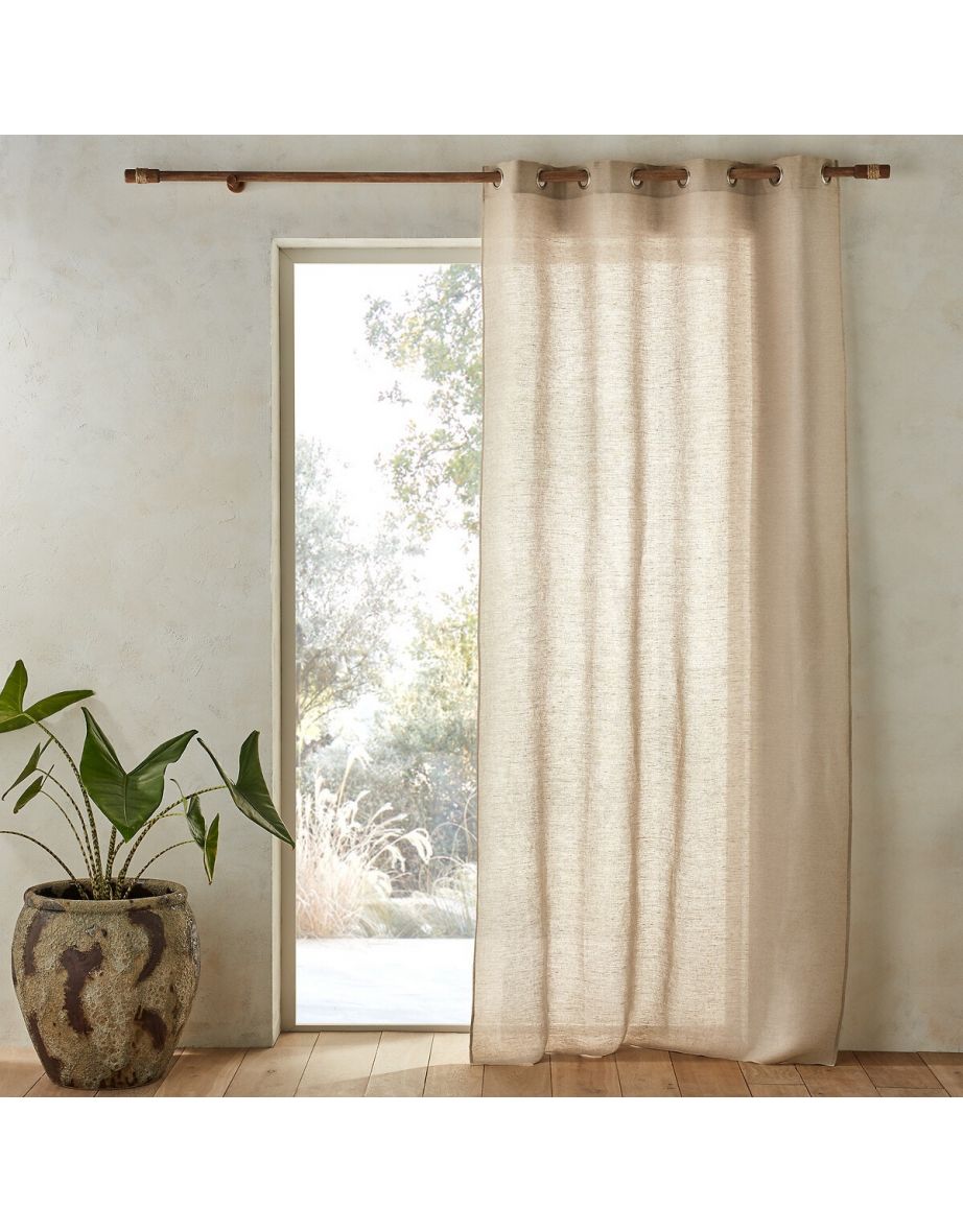 Colin Linen Curtain with Eyelets