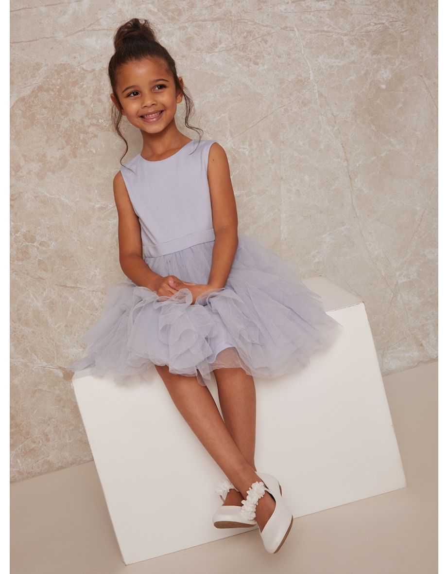 Layered skirt dress girl clearance