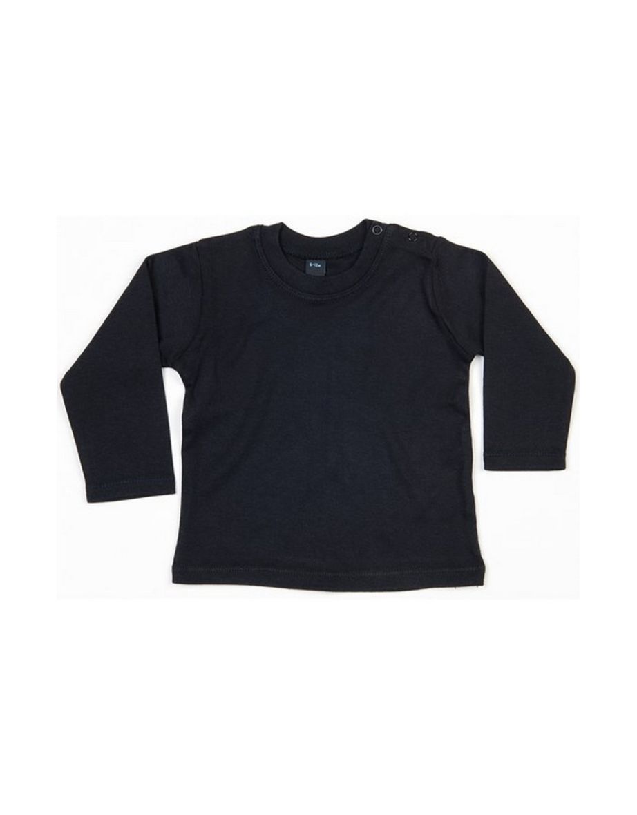 Babybugz Baby Plain Long-Sleeved T-Shirt - Black