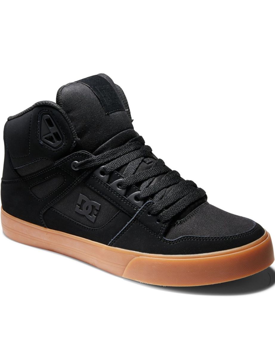 DC Shoes Mens Pure High Top Leather Skateboarding Trainers Sneakers Shoes - 3