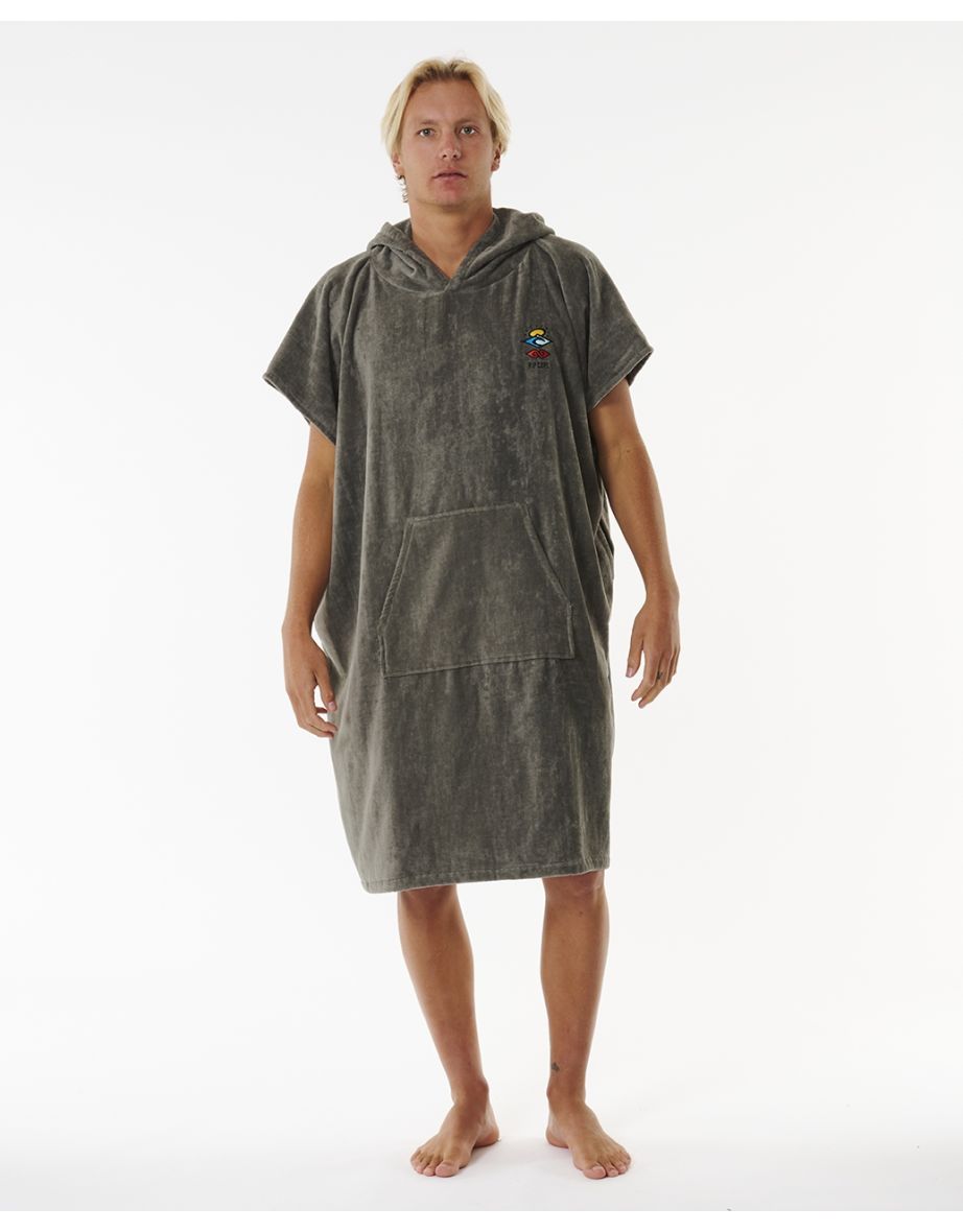 Shop Rip Curl Mens Logo Hooded Towel Poncho Online in Qatar VogaCloset