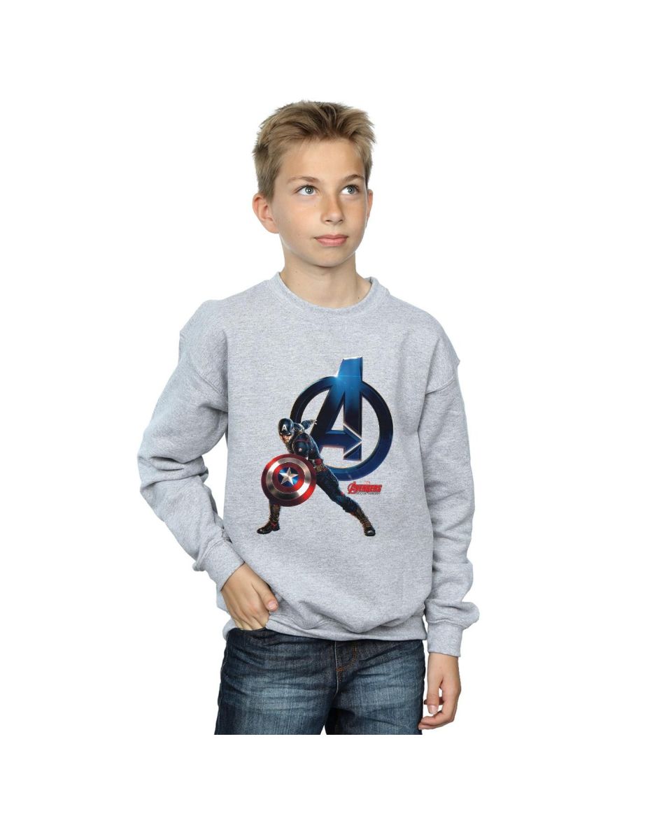 Boys captain america new arrivals sweatshirt