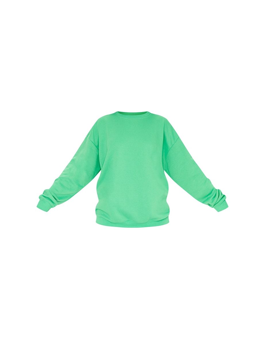 Recycled Green Oversized Sweatshirt - 4