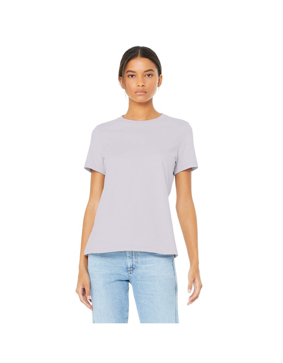 Bella + Canvas Womens/Ladies Jersey Short-Sleeved T-Shirt - Lavender Dust - 2