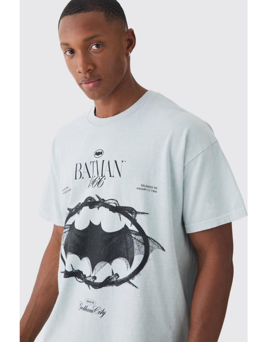 Oversized Vintage Batman License T-shirt - charcoal - 2