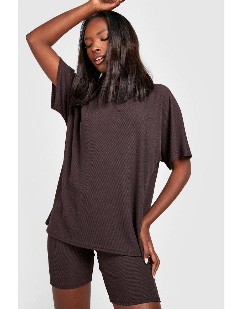 Oversized t shirt and cycling shorts outlet