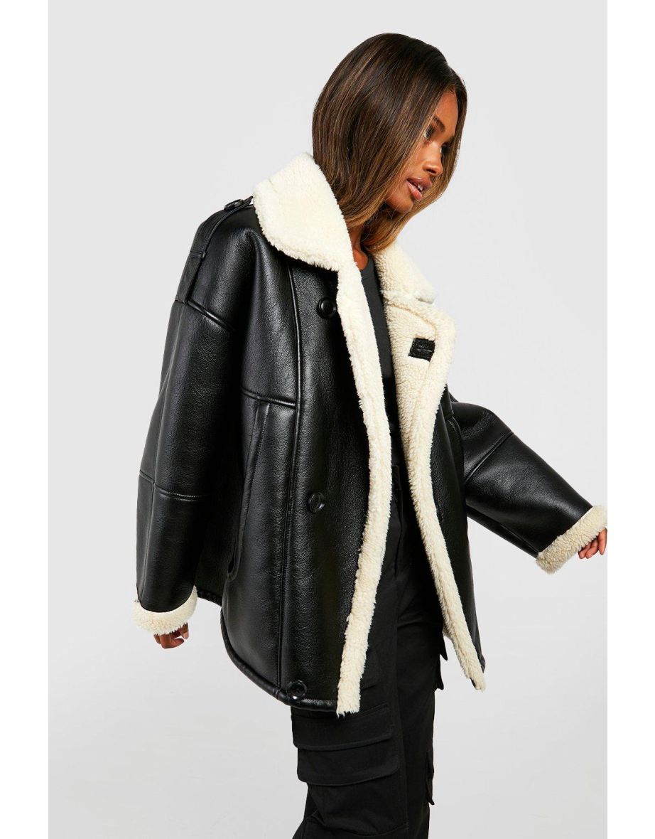 Oversized aviator jacket sale