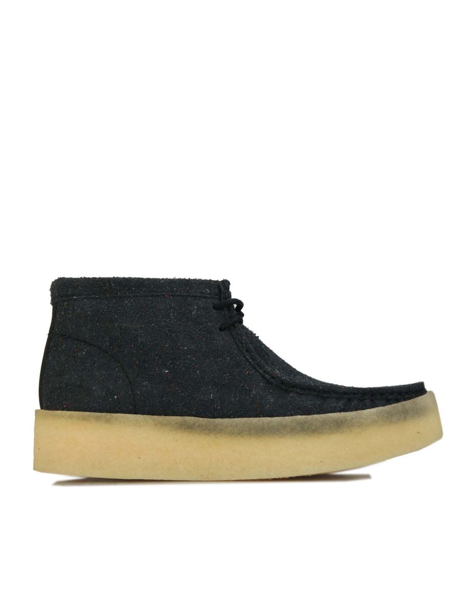 Men's Clarks Originals Wallabee Cup Boots in Black