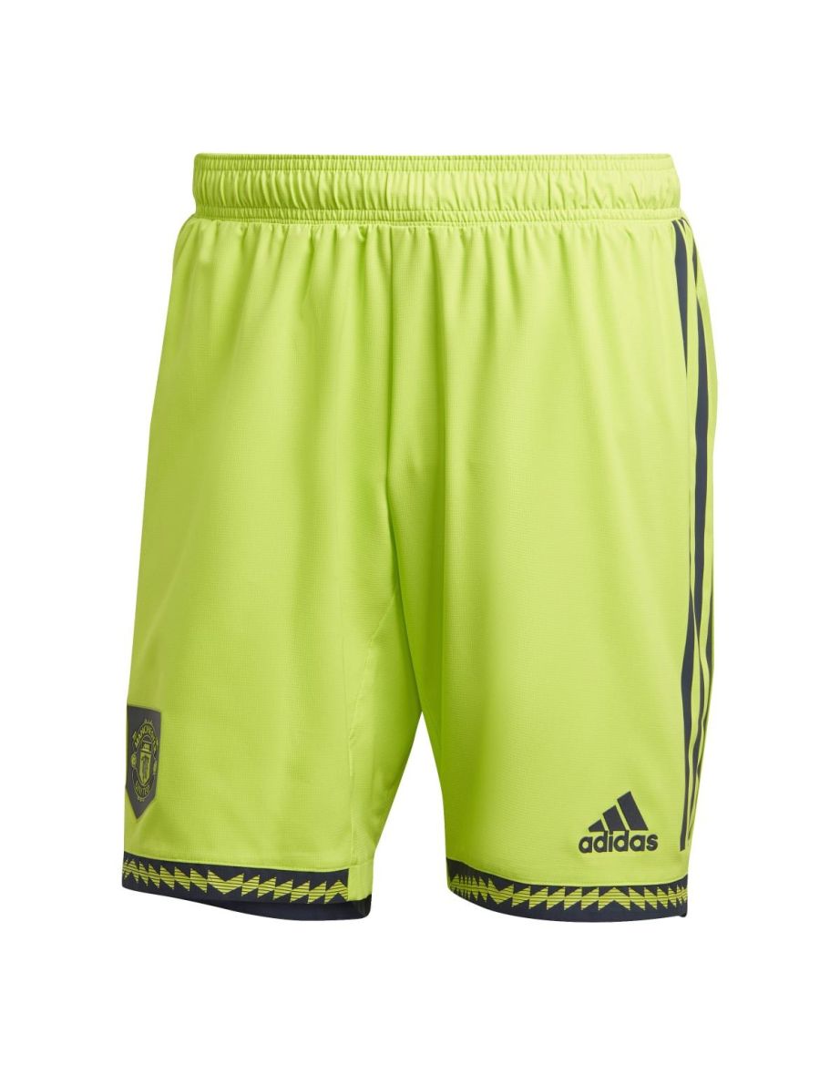 Men's adidas Manchester United 2022/23 Third Shorts in Green - 1